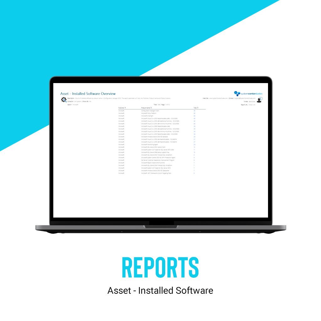 Asset - Installed Software - System Center Dudes