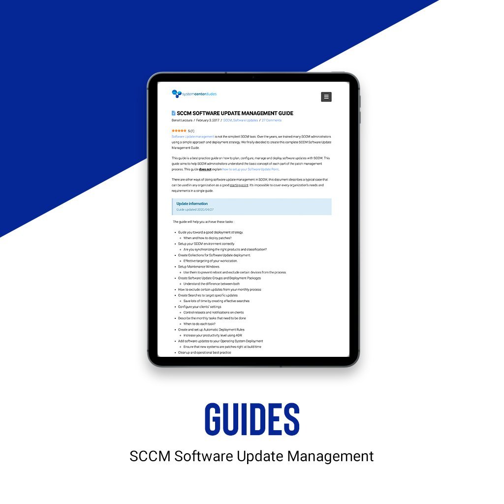 Software Upgrade Manager Software Update Management – System Center Dudes